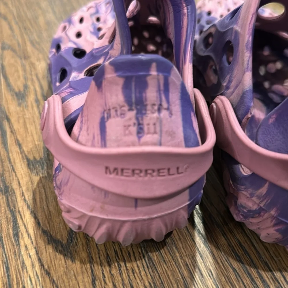 Merrell Hydro Moc Clog Slip On Shoes Sandals Girls 11 Purple Pink